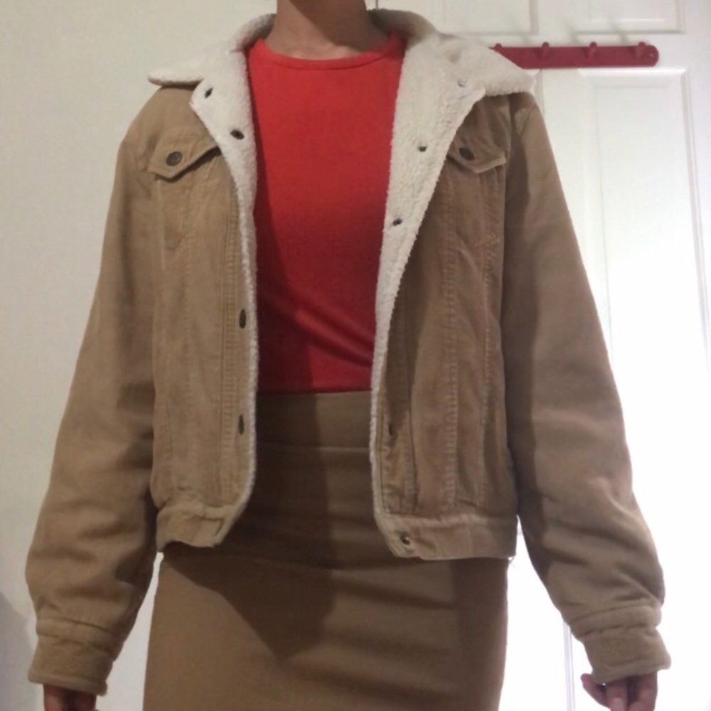 Tan Corduroy Fleece Jacket, Marvin Richards
